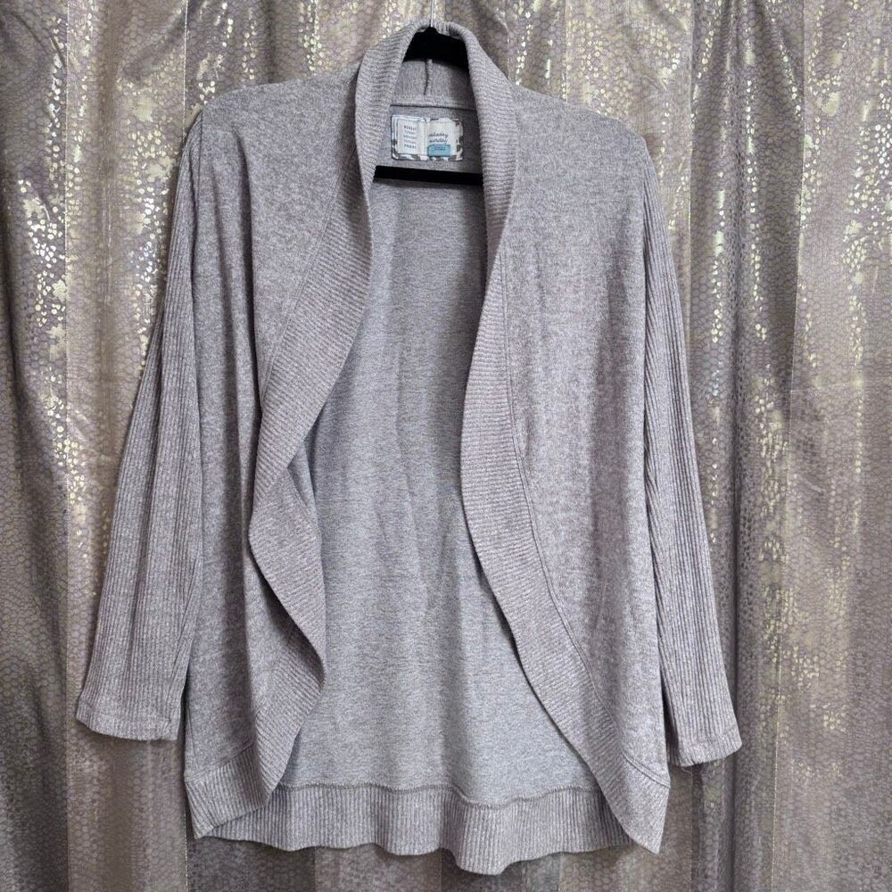 Saturday Sunday By Anthropologie Oat/Cream Stretchy Cardigan Sweater Small